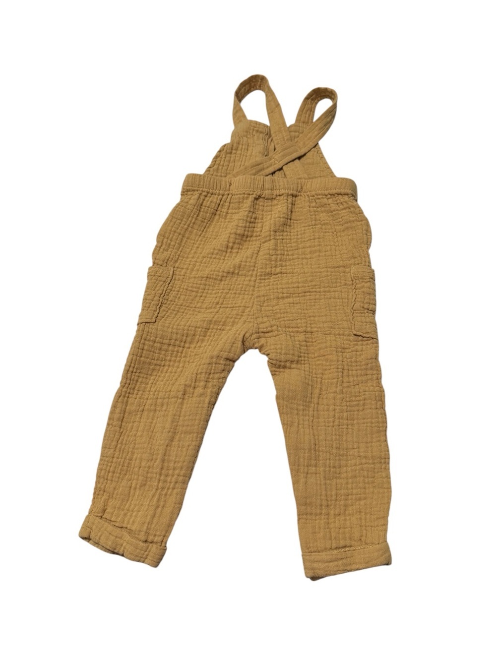 Little Planet by Carter’s Mustard Overalls 18M Unisex Adjustable straps - Picture 3 of 5